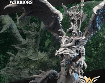 Herr des Waldes zu Fuß/zu Pferd/auf dem Drachen – Waldelfen – White Angel Miniatures – 9. Zeitalter