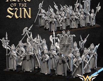 Wachters van de Zon - Hooggeboren Elfen - Hoogelfengeslachten - White Angel Miniatures - 9th Age
