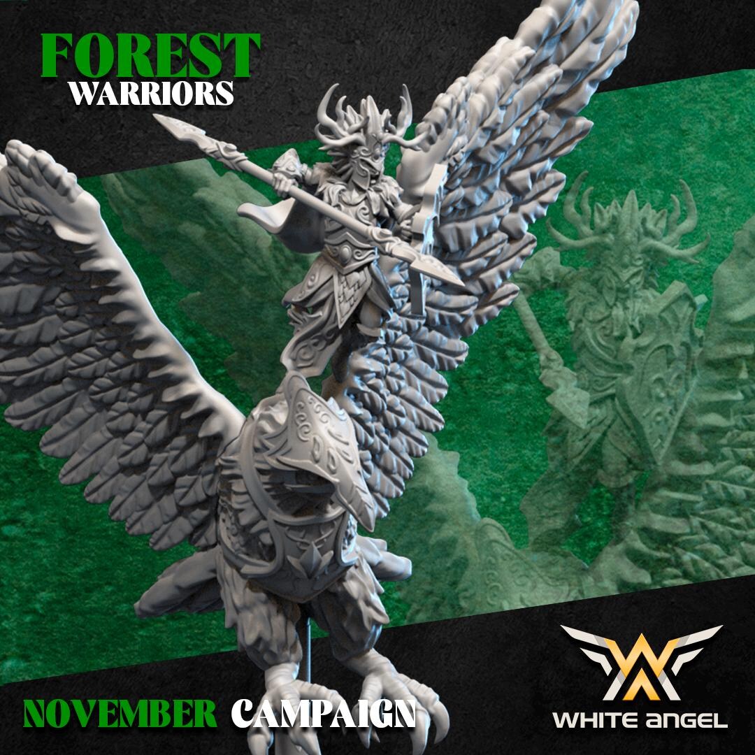 Lord of the Eagles - Wood Elves - Wood Elves - White Angel Miniatures ...