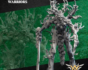 Alter Baumdruide/Baumkrieger - Waldelfen - Waldelfen - White Angel Miniatures - 9. Zeitalter