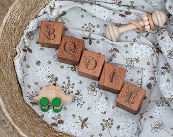 Personalized Baby Block, Wooden Alphabet Block, Alphabet Block Toy, Baby Name Block, Handmade Toy for Kid, Toddler Birthday Gift
