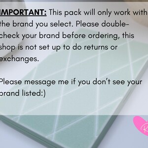 Closed mint sea green case with message: custom-fit for your brand; no returns – explains personalized sizing and no-return policy.