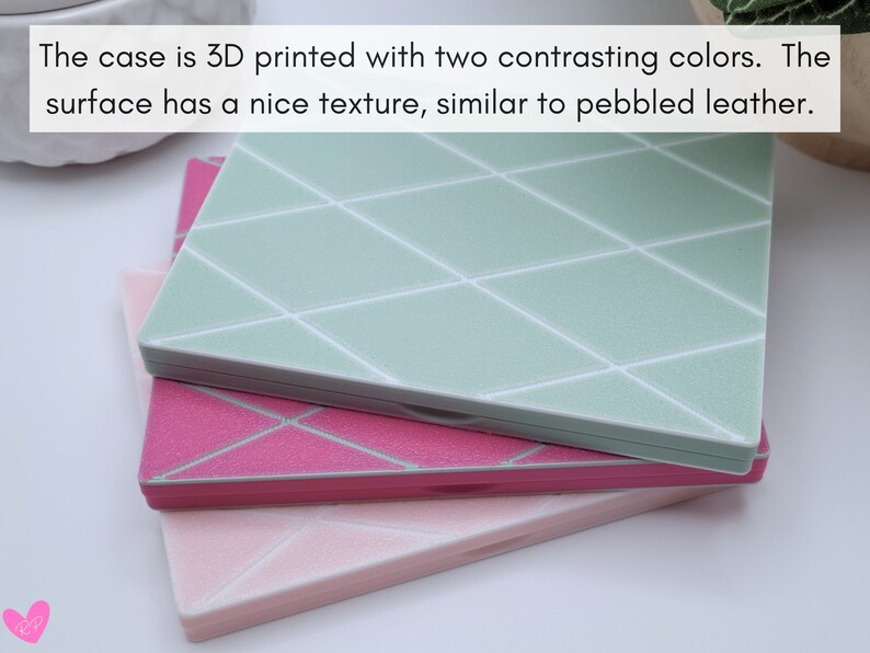 Birth Control Pill Case for Aviane, 3D Printed Custom, Diamond Pattern