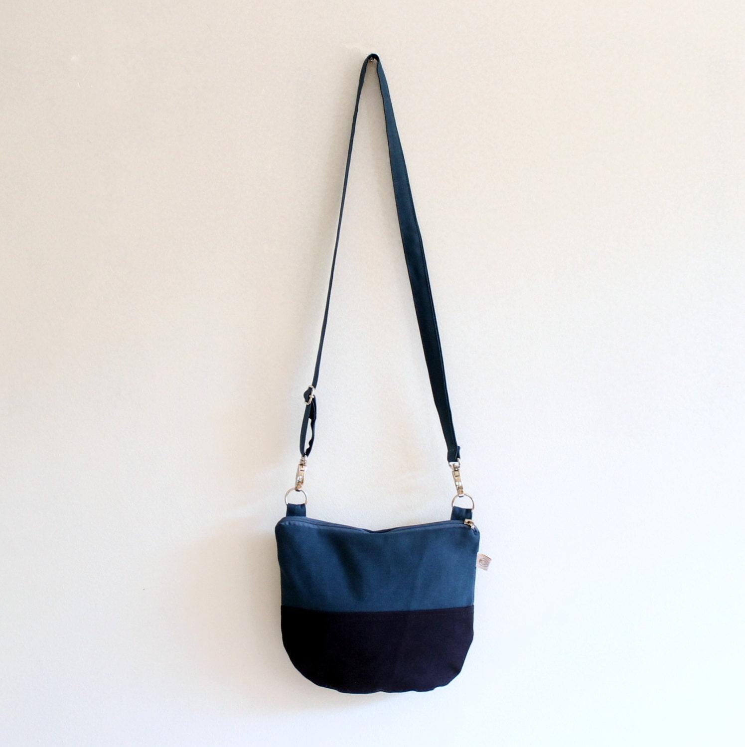 Daily Canvas Cross Body Bag Teal Navy Colors Messenger Bag - Etsy