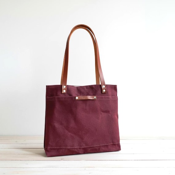 Sac Fourre-tout (tote Bag) Imperméable - Bleu Marine, Dimensions 38x32x13 Cm, Polyester
