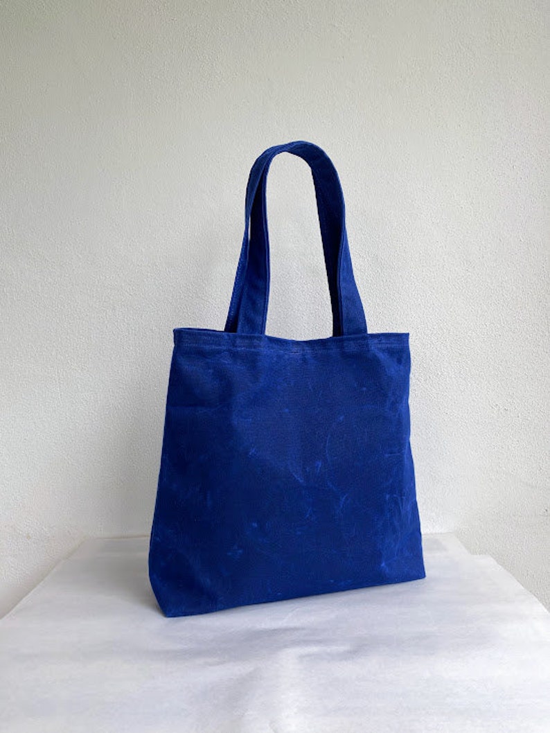 MNARA on SALE Waxed Canvas Simply Tote Bag, Vegan image 4