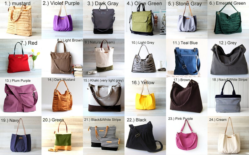Beauty Tote Bag in Grey, Diaper bag, Women Tote Bag, Bags and purses, Grey Bag, Shoulder Bag, Messenger Bag, lots of pocket image 6