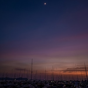 Marina and the moon.