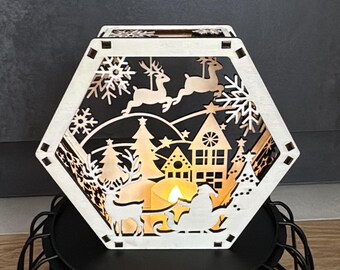 Weihnachtliches Lichtspiel
