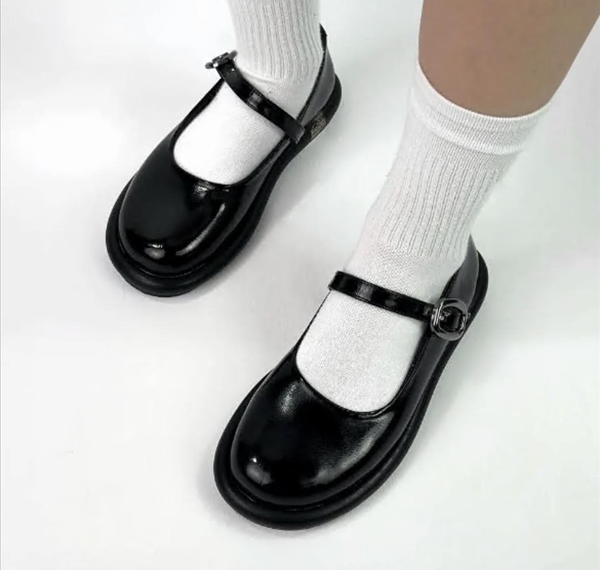 Black Leather Mary Jane Shoes, T-strap Loafers, City Flats - Etsy
