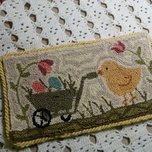 Primitive Punchneedle Pattern "Easter Delivery"