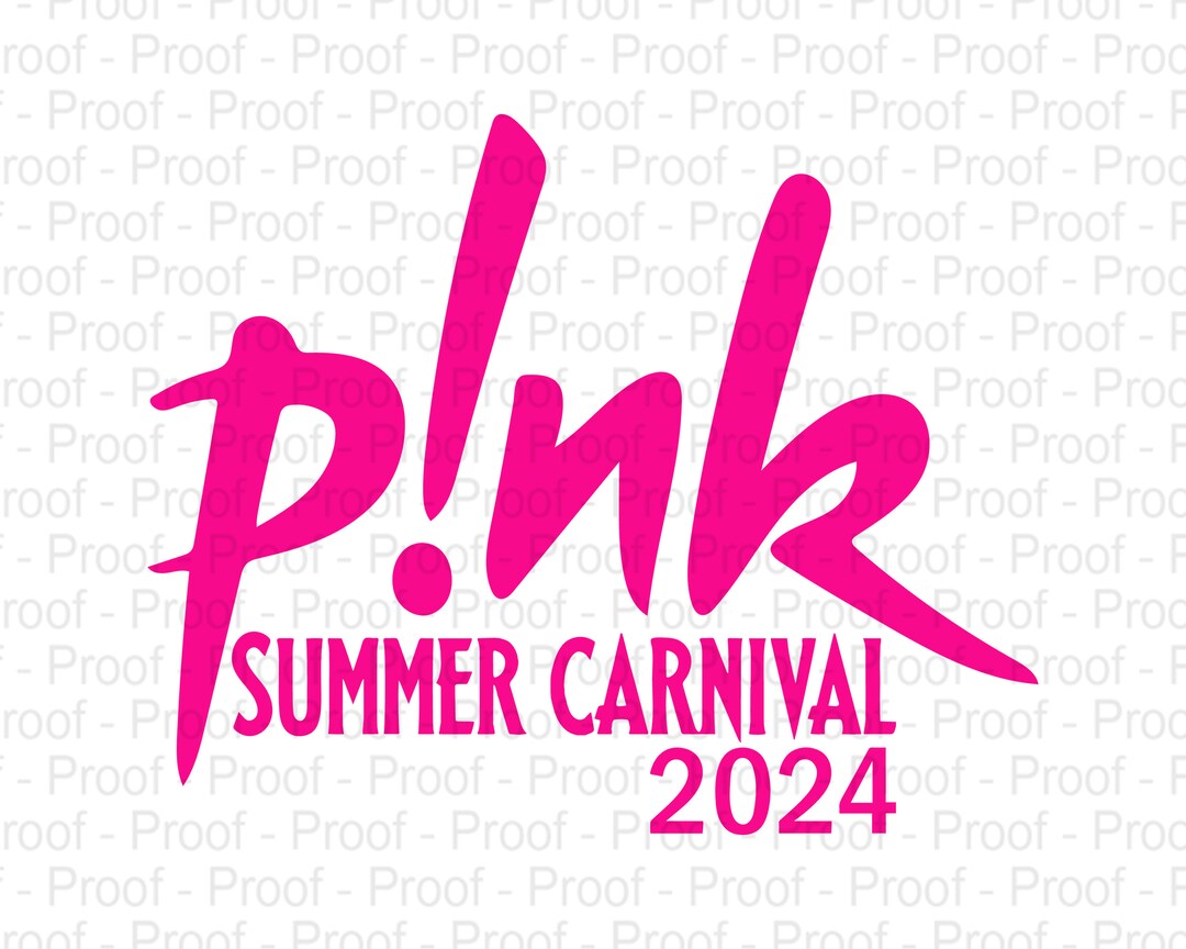 Pink Summer Carnival Svg 2024, Pink Summer Carnival Tour PNG, Pink Singer 2024 World Tour Svg