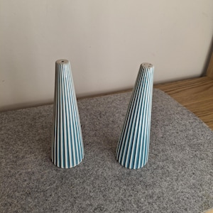 Vintage Hornsea Pottery Salt and Pepper Shakers Set, Contrast Model, 1960s