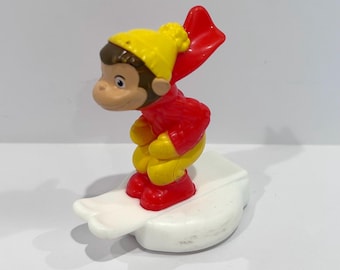 Snowboarding Curious George Monkey Toy Figure 2024 Mcdonalds Happy Meal Japan Mini Action Figure