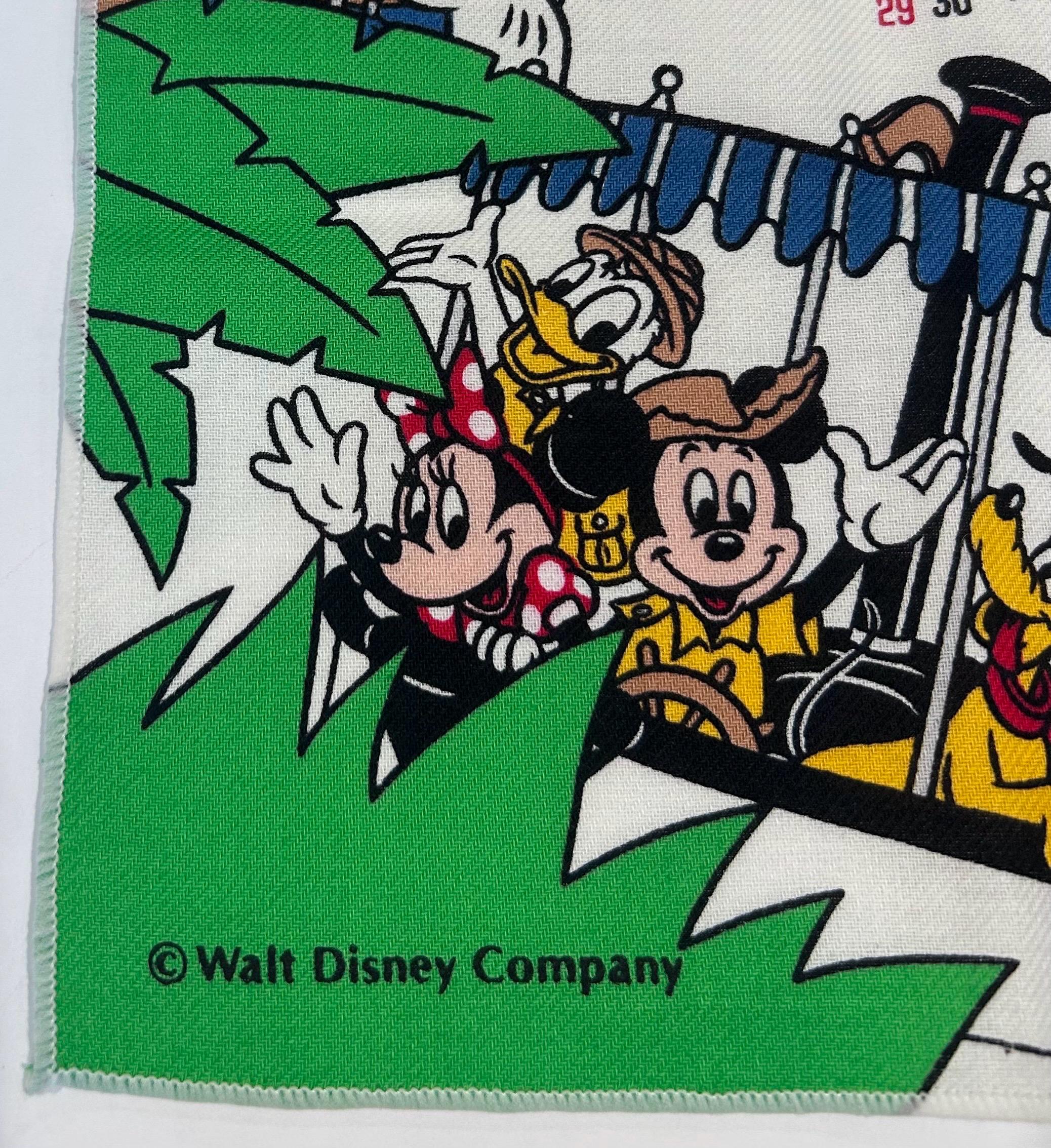 ヴィンテージ 東京ディズニーランド ミッキーカレンダー 1996 ハンカチ