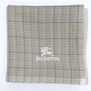 Men Handkerchief Burberry Beige gray Plaid Check Cotton Pocket Square 18” Burberry Handkerchief Gift for Man cloth fashion