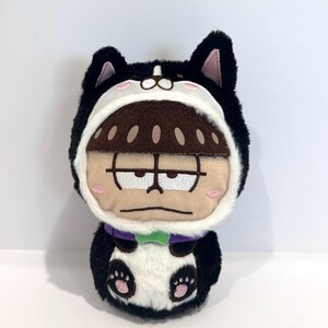 Osomatsu san Todomatsu Ichimatsu Black Dog mascotte peluche bambola premio FuRyu giocattolo 6" regalo amante degli anime peluche roba giapponese