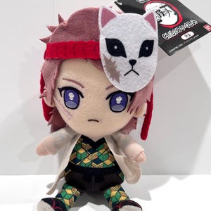 Sabito Demon Slayer Kimetsu Chibi Soft Plush Doll Stuffed toy BANDAI Anime Soft Plush Gift for Demon Slayer Lover