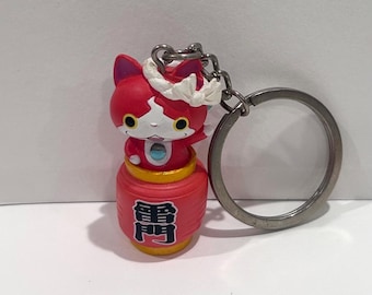 Jibanyan Asakusa Kaminarimon Yo-kai Watch llavero / Vintage Yokai Watch juguetes japoneses Anime figura regalo para Anime Manga