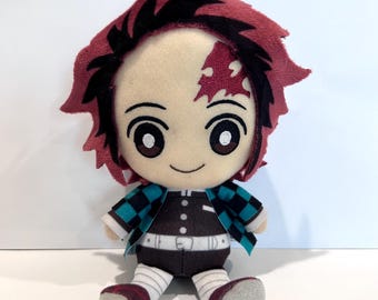 Demon Slayer Kimetsu no Yaiba Tanjiro Kamado Chibi Plush 7" Bandai Japón Regalo para amantes del anime