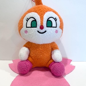 Anpanman Anime Dokin-chan Plush Doll Fuwarin Smile  toy Collection 6.5” Toy Doll Japan Limited, Plushie Lover Gift, Anime Collection Gift