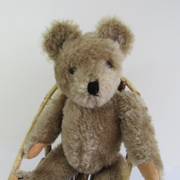 Vintage Artist Made Teddy Bear - BYRON - 13" Handmade Jointed Mohair Bear OOAK Felt Pads