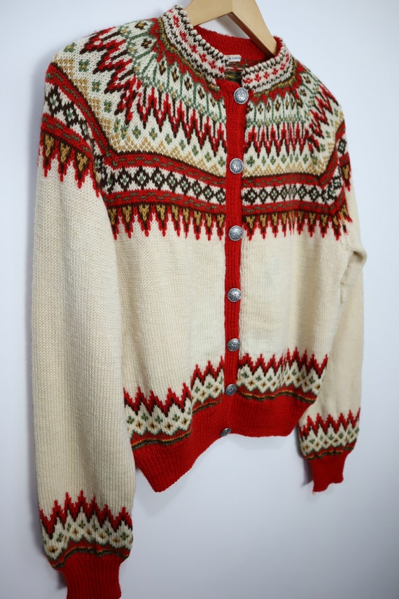 Vintage Wool Cardigan Dale of Norway Style - Wome… - image 6