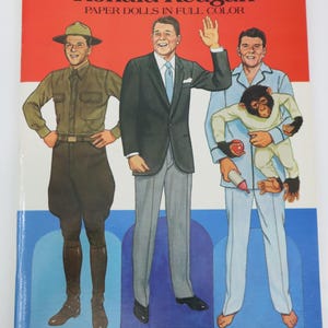 Tom Tierney Ronald Reagan Paper Dolls Book - Uncut Collectible