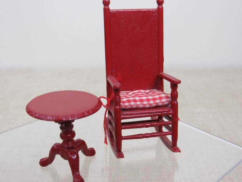 miniature red chair