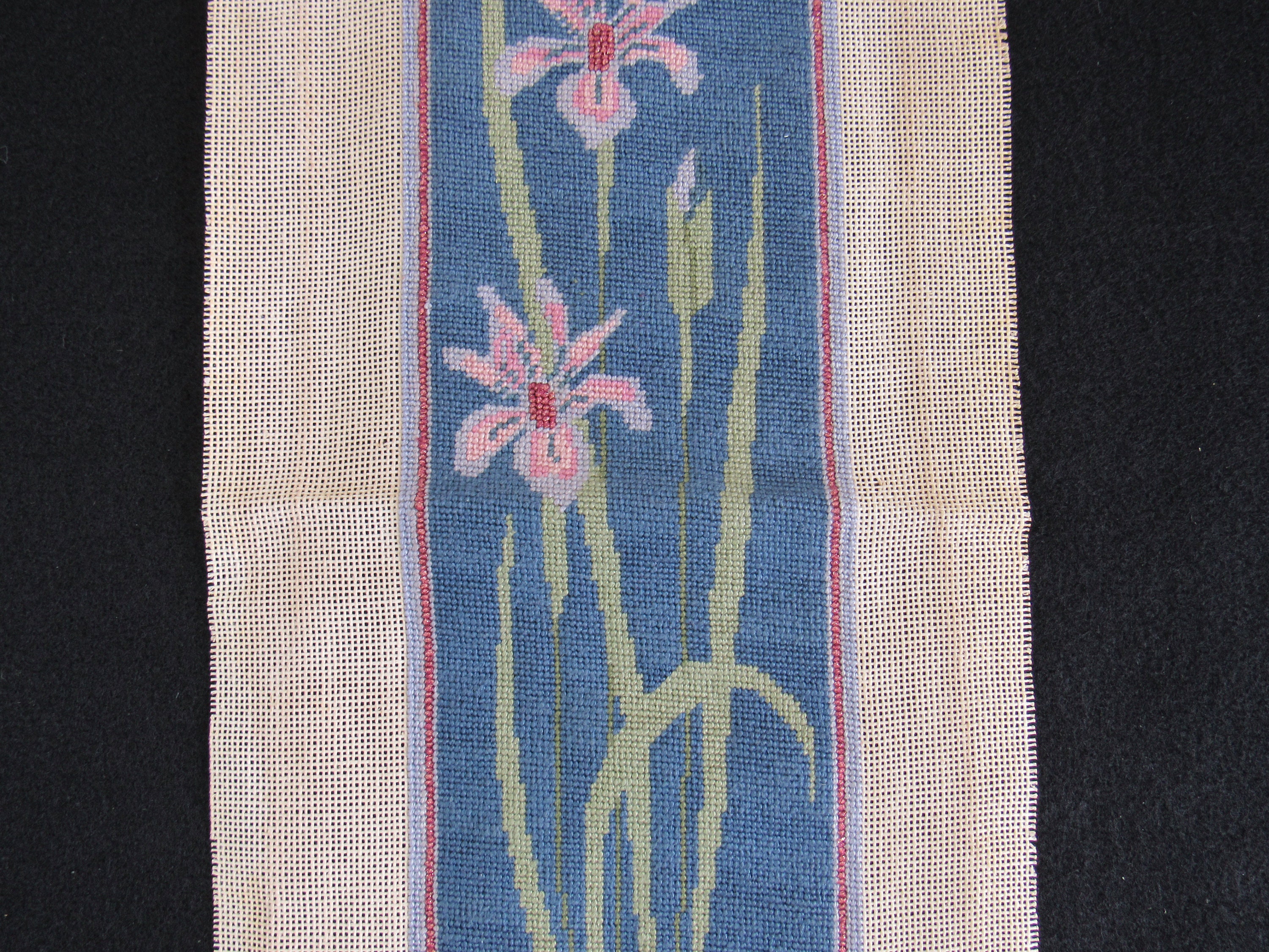 IRIS Completed Needlepoint Canvas Floral Needlepoint Canvas Etsy