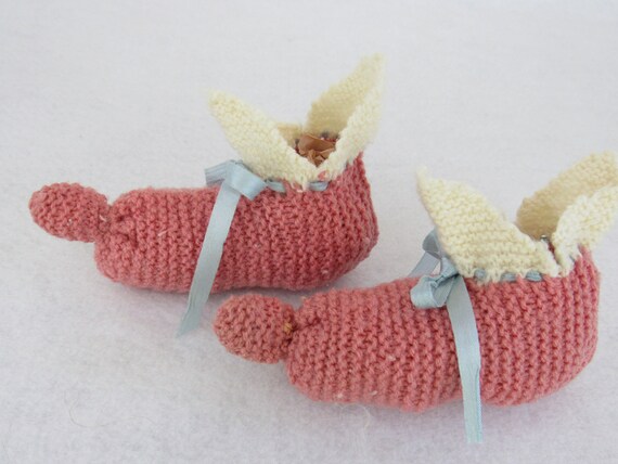 Baby ELF Booties - Vintage 1940s Baby Shoes Handm… - image 4