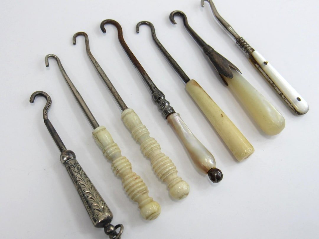 Choose Your Own Antique Button Hook | Victorian Dressing Tool | Boot ...
