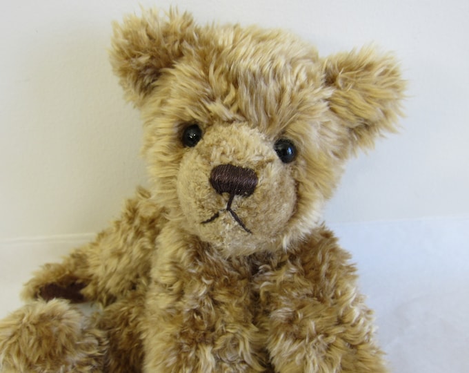 Vintage Teddy Bear - GODFREY - 9" Honey Brown Jointed Faux Fur Bear ...
