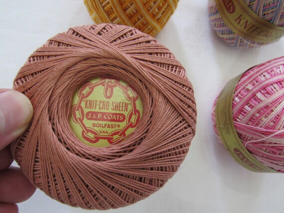 Crochet Mercerized COTTON Vintage J \u0026 P 