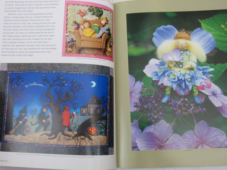 Salley Mavor Little People FELT WEE FOLK Craft Book Enchanting Projects Fairies and Fairy Tales Doll Making Pattern Book Sewing