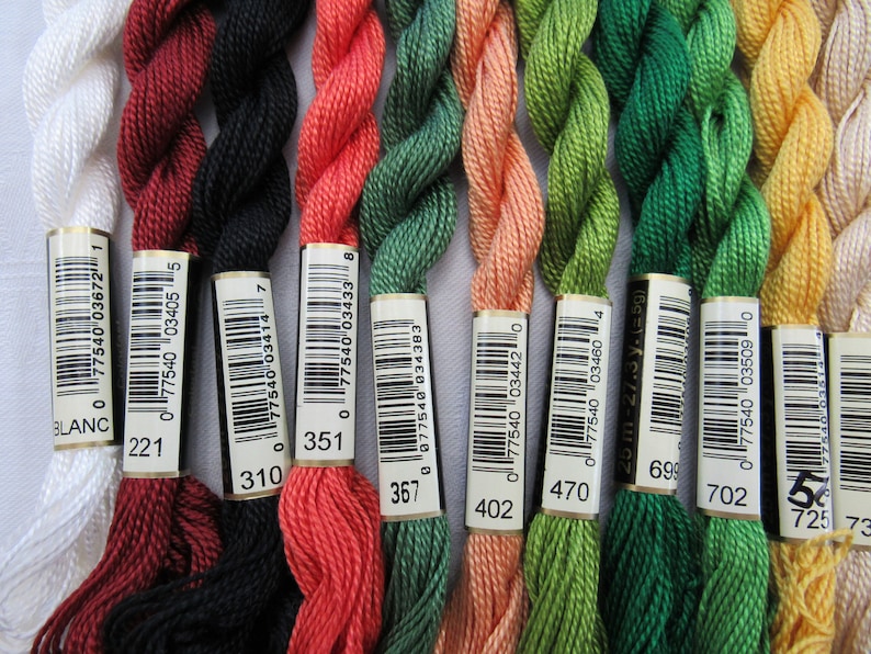 DMC Size 5 Pearl Cotton Floss / Thread for Needlepoint Cross - Etsy