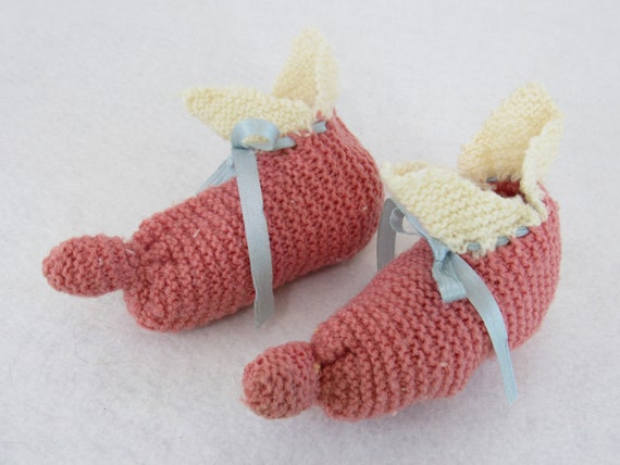 Baby ELF Booties - Vintage 1940s Baby Shoes Handm… - image 3