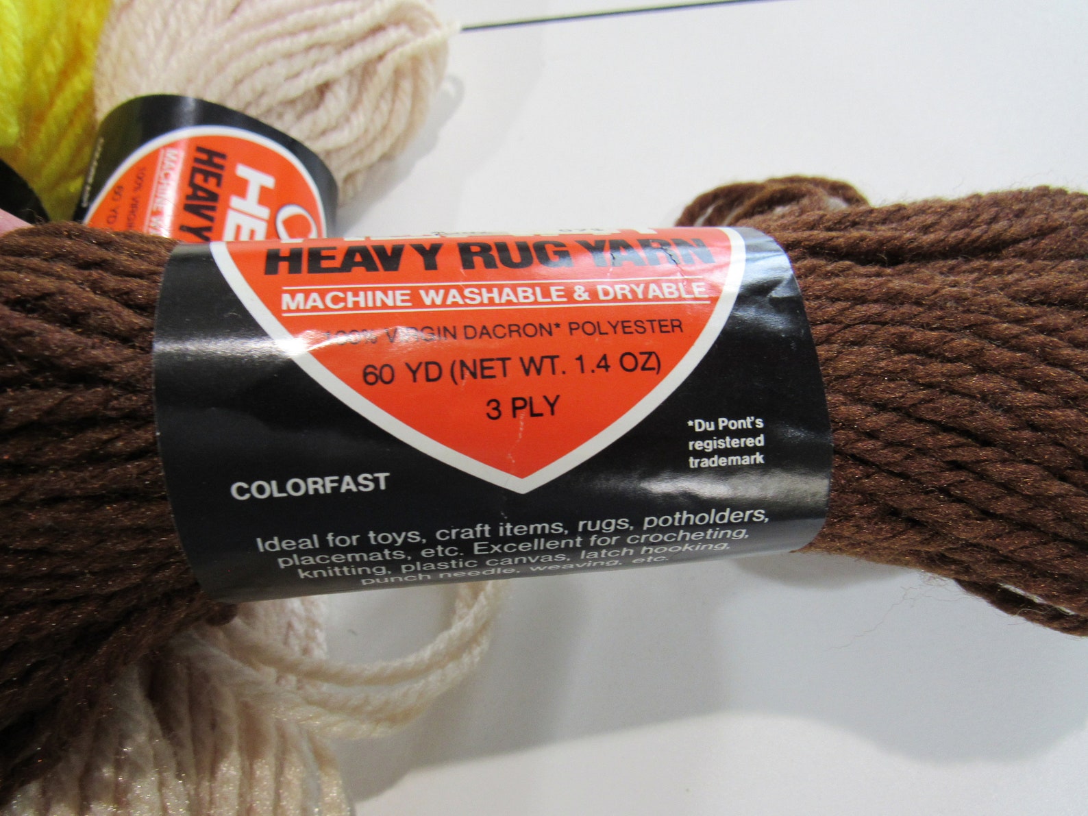 Vintage RUG Yarn Red Heart 3 Strand Bulky Rug Yarn Vintage Etsy