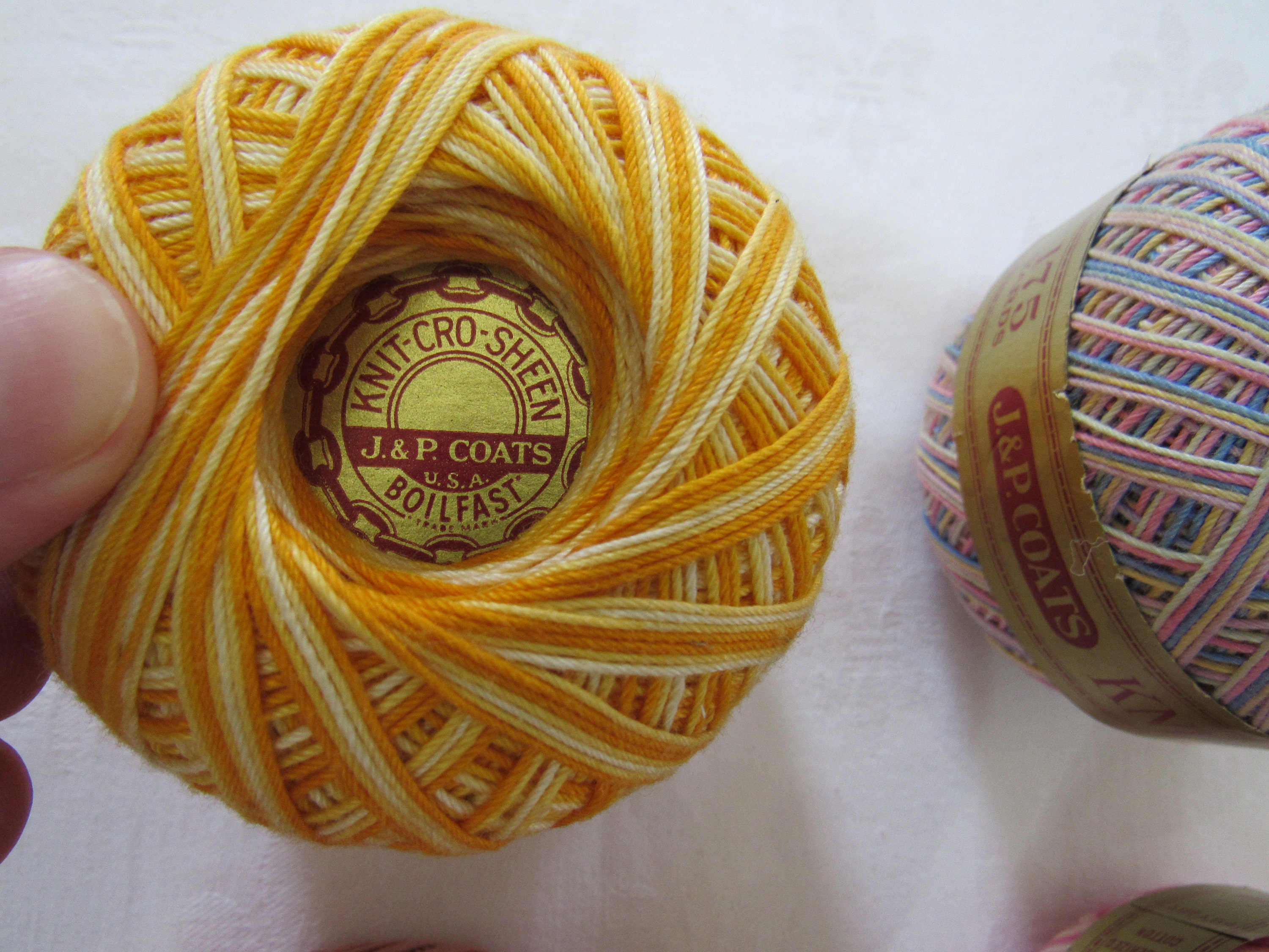 Crochet Mercerized COTTON Vintage J \u0026 P 