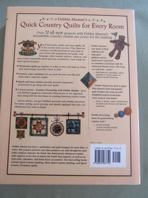 Debbie Mumm Quilts Quick Country Quilts For Every Room Book Etsy