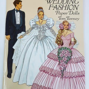 Tom Tierney Wedding Fashion Paper Dolls Book - Uncut Collectible