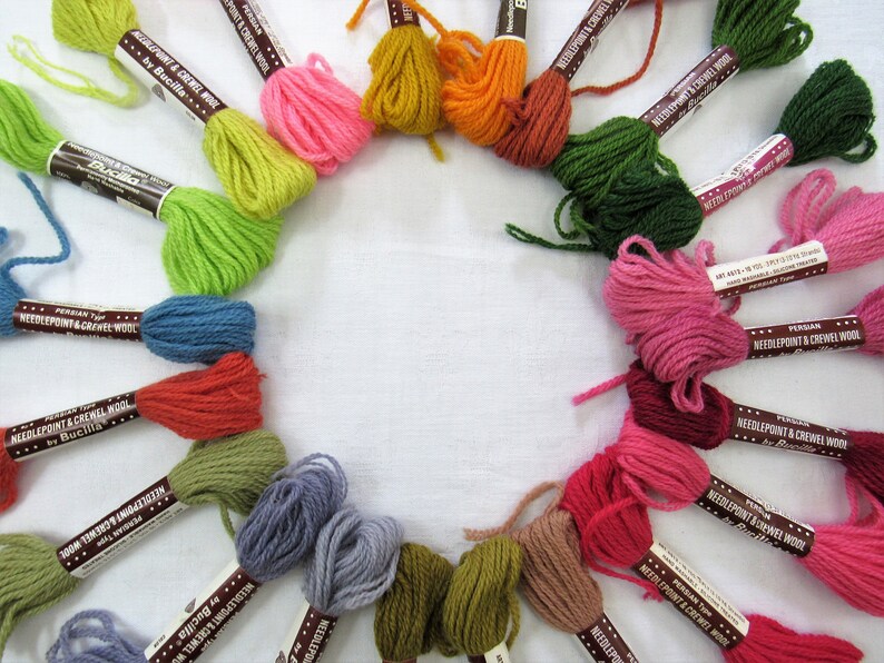 Download Needlepoint & Crewel Yarn Bucilla 3 Ply Persian Wool Yarn | Etsy