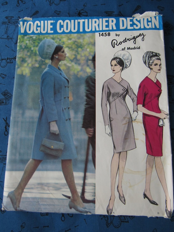 UNCUT Vogue Couturier Design Dress and Coat Sewing Pattern - Etsy