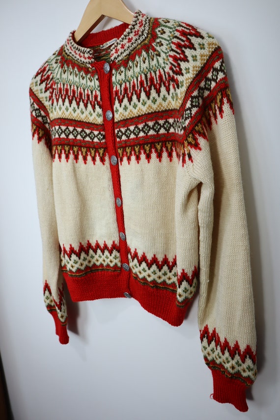 Vintage Wool Cardigan Dale of Norway Style - Wome… - image 7