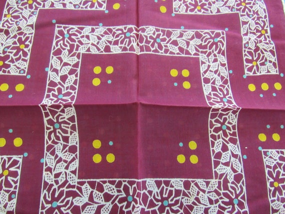MOD Hankie Vintage Polka Dots Handkerchief Printe… - image 1