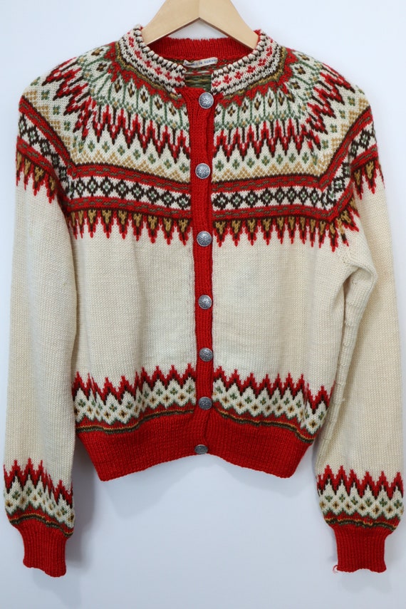 Vintage Wool Cardigan Dale of Norway Style - Wome… - image 3