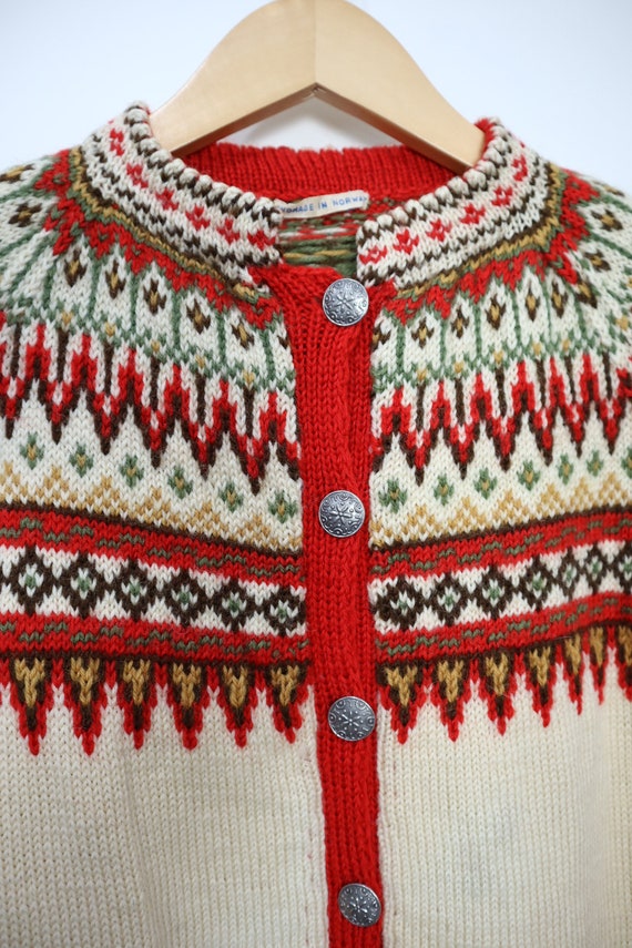 Vintage Wool Cardigan Dale of Norway Style - Wome… - image 5