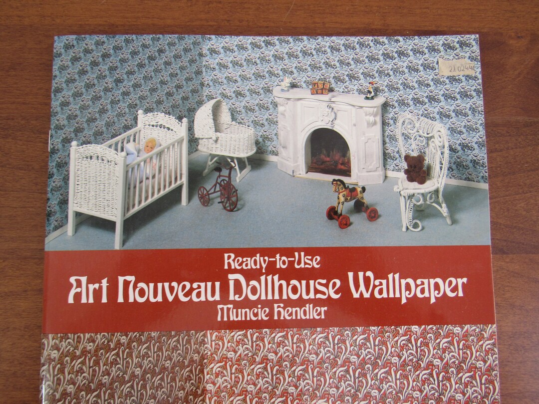 ART NOUVEAU Dollhouse Wallpaper by Muncie Hendler for 112 Etsy