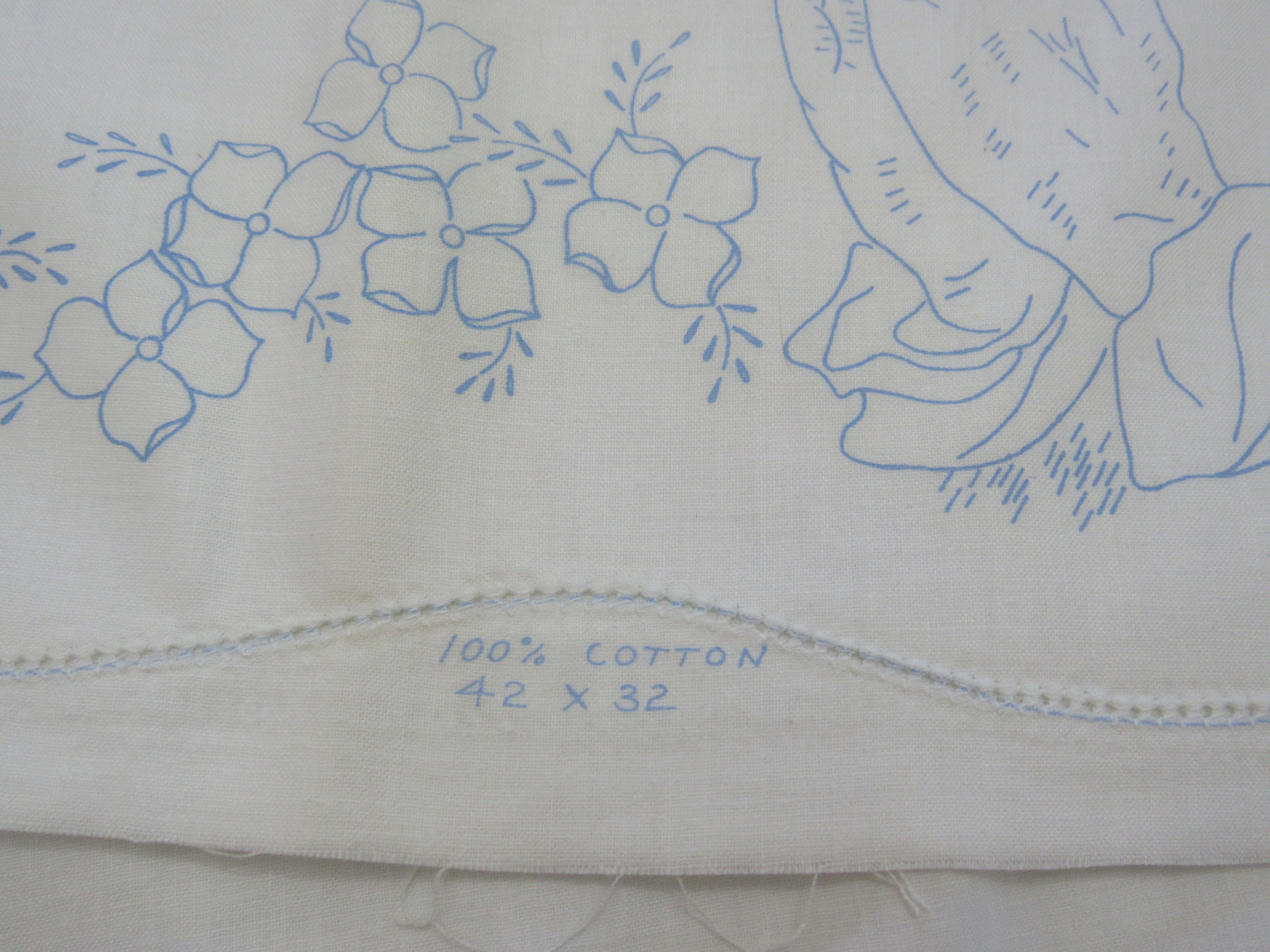 PreStamped Pillowcases to Embroider Vintage 1960s PRAYING Etsy