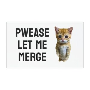 VinylDecals, VinylStickers, Funny Car Magnet, Cute Cat Decor, Gen Z Bumper Sticker, Meme Bumper Sticker, Funny Meme Sticker, Funny Car Decal